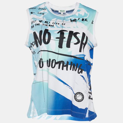 Kenzo x Blue Marine Foundation Blue Jersey Tank Top S - Kenzo - Modalova