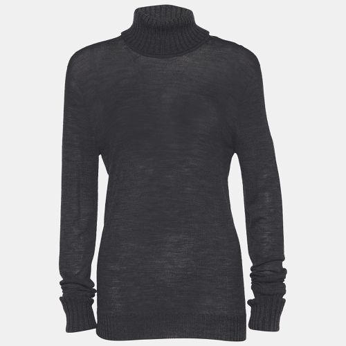 Kenzo Grey Long Sleeve Turtle Neck Top L - Kenzo - Modalova