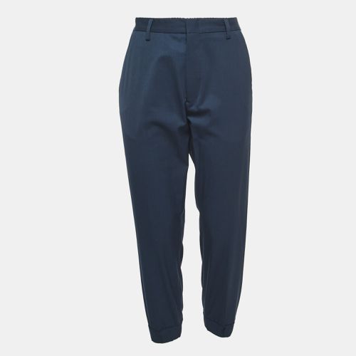 Kenzo Navy Blue Wool Blend Trousers M - Kenzo - Modalova