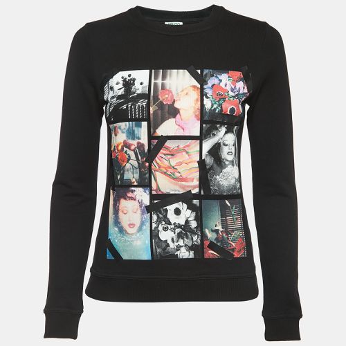 Kenzo Black Graphic Print Cotton Crew Neck Sweatshirt XS - Kenzo - Modalova