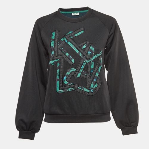 Grafiti Logo Embroidered Jersey Sweatshirt M - Kenzo - Modalova