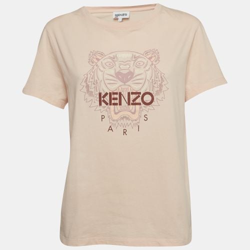 Kenzo Light Orange Tiger Print Cotton Half Sleeve T-Shirt L - Kenzo - Modalova