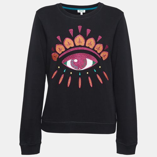 Embroidered Cotton Knit Sweatshirt L - Kenzo - Modalova