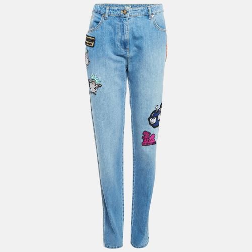 Kenzo Blue Applique Detail Denim Boyfriend Jeans M Waist 32" - Kenzo - Modalova