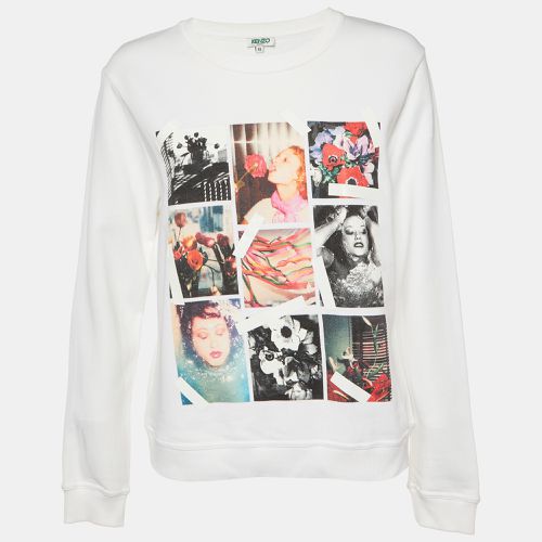 Kenzo White Photo Collage Print Cotton Crew Neck Sweatshirt XL - Kenzo - Modalova