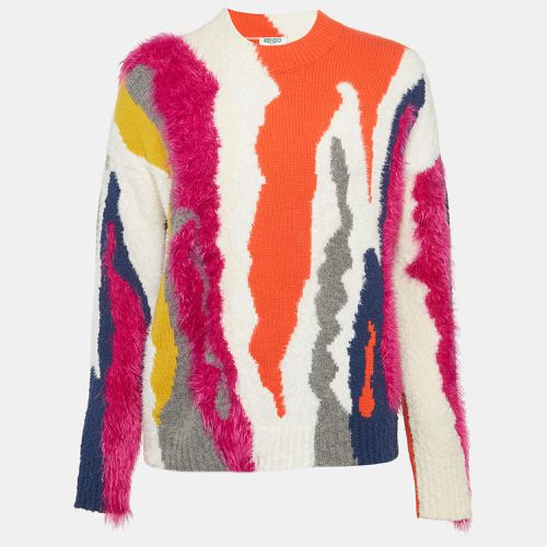 Kenzo Multicolor Intarsia Knit Sweater M - Kenzo - Modalova