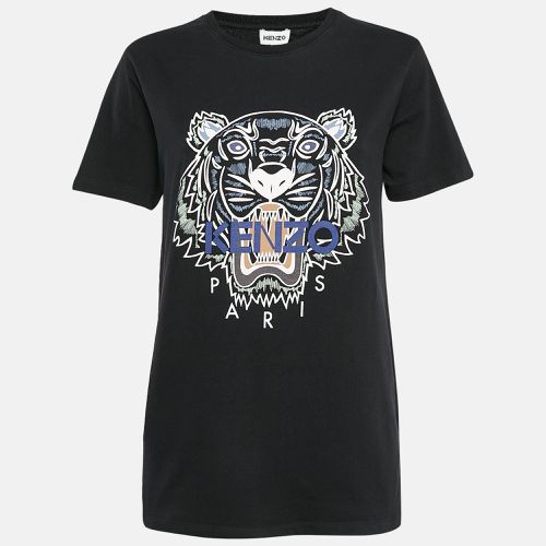 Tiger Print Jersey Crew Neck T-Shirt M - Kenzo - Modalova