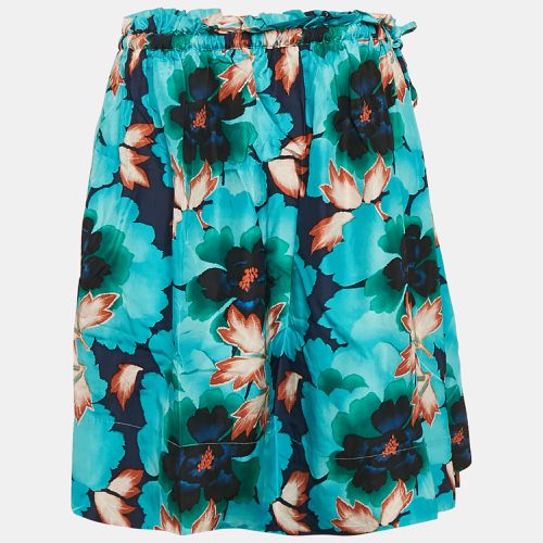 Kenzo Blue Floral Print Silk Midi Skirt M - Kenzo - Modalova