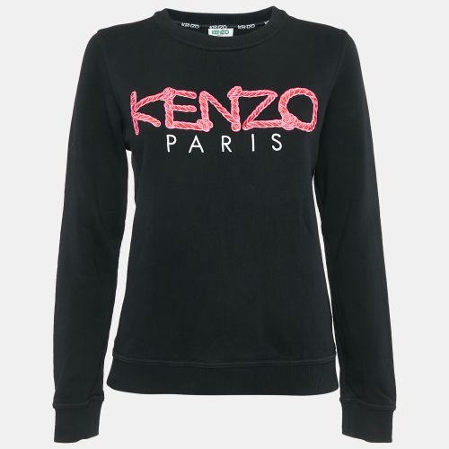 Logo Bondage Fuxia Writing Cotton Sweatshirt M - Kenzo - Modalova