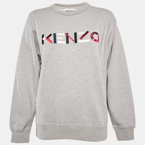 Logo Embroidery Crewneck Sweatshirt M - Kenzo - Modalova