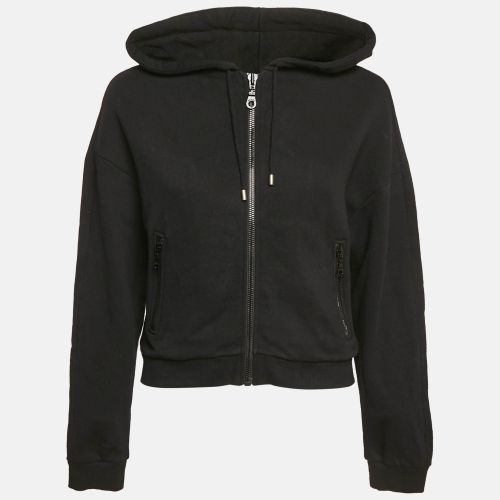 Kenzo Black Cotton Knit Zip-Up Hooded Jacket M - Kenzo - Modalova