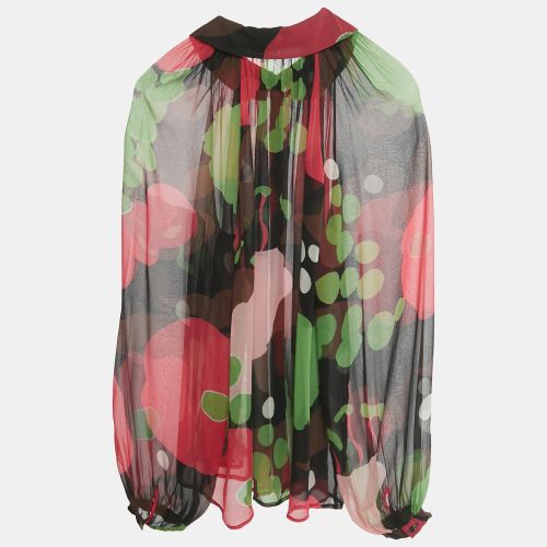 Printed Silk Sheer Blouse S - Kenzo - Modalova