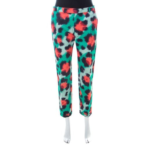 Kenzo Multicolor Scribble Print Motif Cotton Blend Tapered Trousers M - Kenzo - Modalova