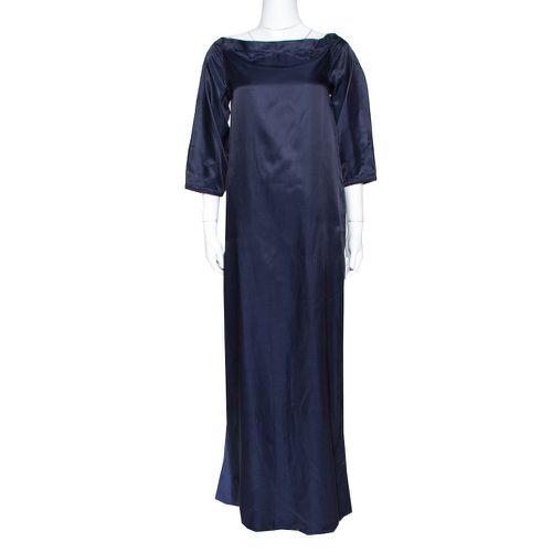 Kenzo Navy Blue Cotton Blend Maxi Dress S - Kenzo - Modalova