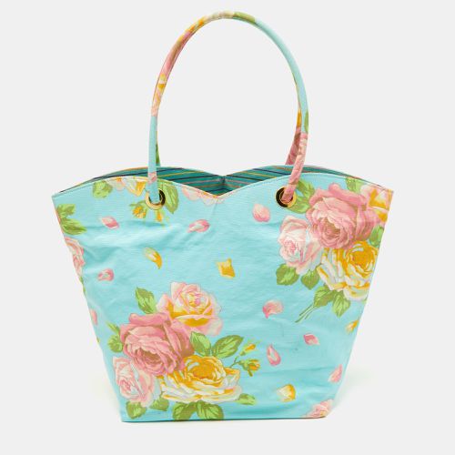 Kenzo Multicolor Floral Print Canvas Open Tote - Kenzo - Modalova