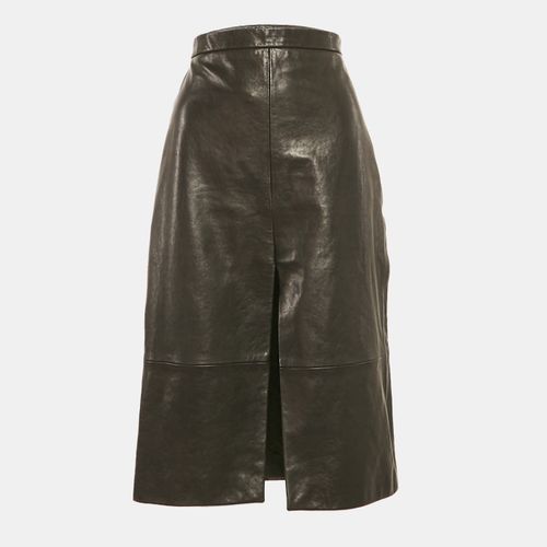 Khaite Black Leather Knee Length Skirt S - Khaite - Modalova