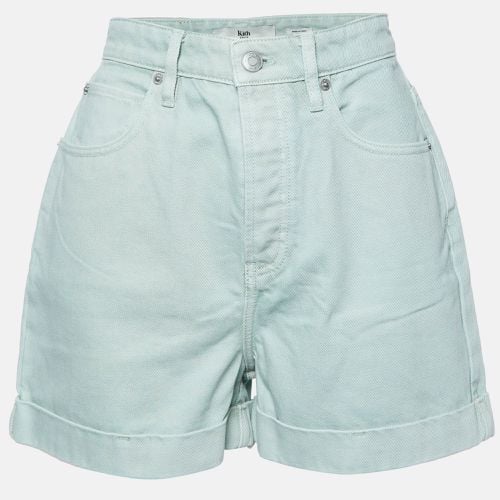 Kith Light Green Denim Diana Cuffed Shorts S - Kith - Modalova