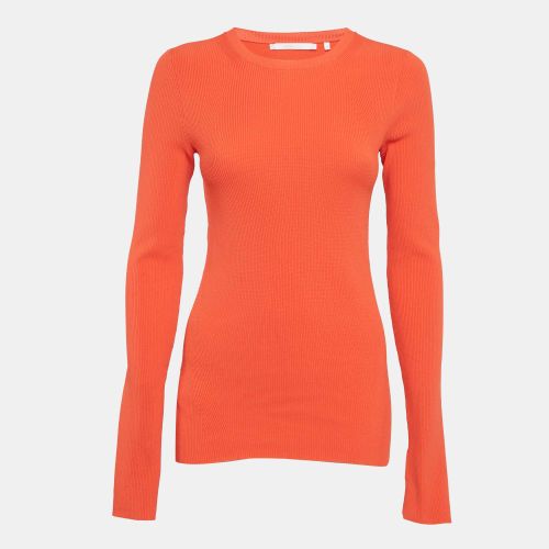 Helmut Lang Orange Rib Knit Crew Neck Jumper S - Helmut Lang - Modalova