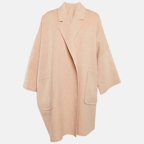 Helmut Lang Pink Wool Open Front Mid-Length Coat XS - Helmut Lang - Modalova