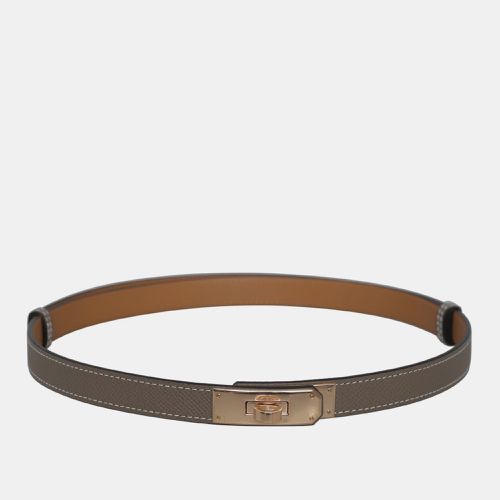 Hermes Etoupe Togo Leather Kelly Belt - Hermes - Modalova