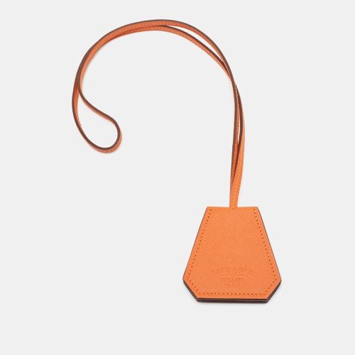 Hermes Orange Epsom Leather Capucine Hat Clip - Hermes - Modalova