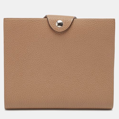 Hermes Etoupe Togo Leather Ulysse PM Notebook Cover - Hermes - Modalova