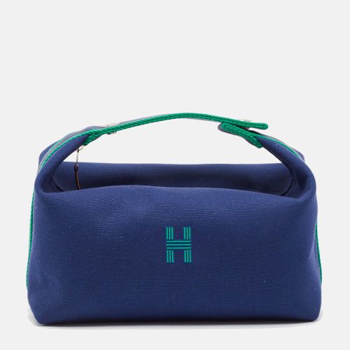 Hermès Marine Canvas Large Bride-a-Brac Pouch - Hermes - Modalova