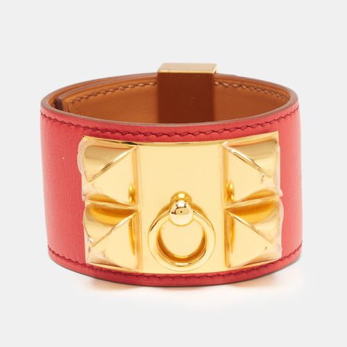 Hermès Collier De Chien Leather Gold Plated Bracelet - Hermes - Modalova