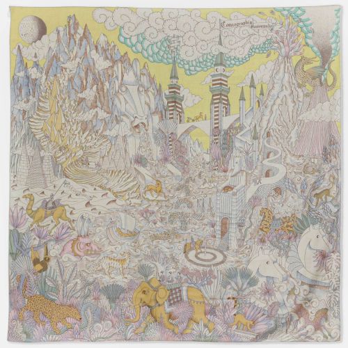 Hermes Naturel/Jaune/Rose Cashmere, Silk Cosmographia Universalis Cashmere 140 Shawl - Hermes - Modalova