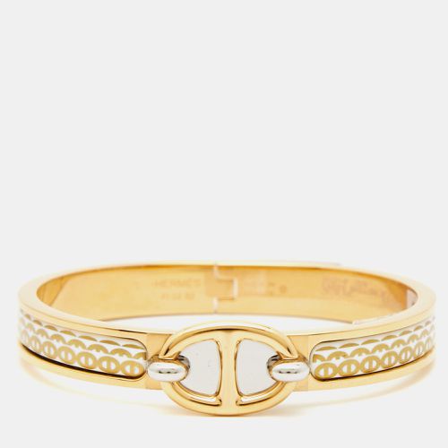 Hermes Mini Clic Clac Chain D'Ancre Enamel Gold Plated Bracelet - Hermes - Modalova