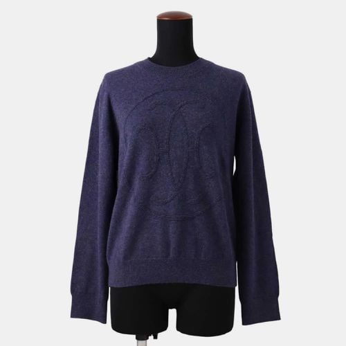 Hermes Blue Cashmere Sweater [H-Lift] Size 42 - Hermes - Modalova