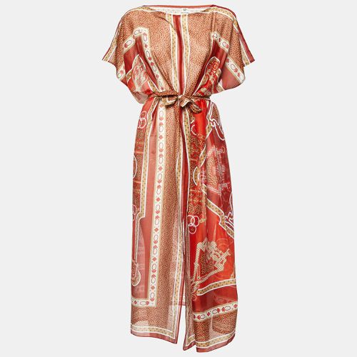 Hermes Brown Mors et Gourmettes Cotton Beach Kaftan Dress One Size - Hermes - Modalova