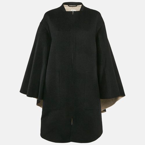 Hermès Wool Blend Zip-Up Cape Coat L - Hermes - Modalova