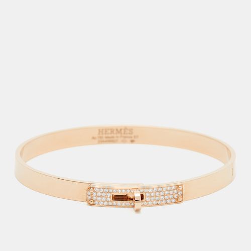 Hermès Kelly Diamond 18k Rose Gold Bracelet - Hermes - Modalova