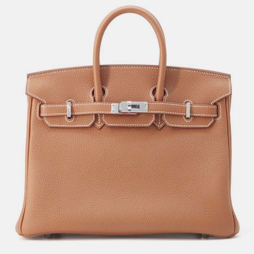 Hermes Gold Togo Leather Birkin 25 Tote Bag - Hermes - Modalova