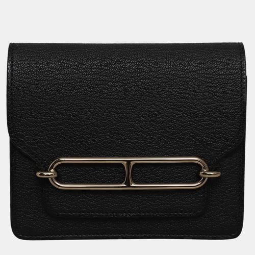 Hermes Black Mysore Goatskin Roulis Wallet - Hermes - Modalova