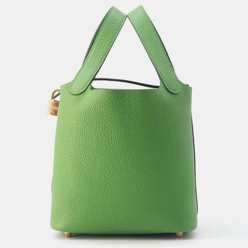 Hermes Vert Yucca Taurillon Clemence Picotin Padlock Bag PM - Hermes - Modalova