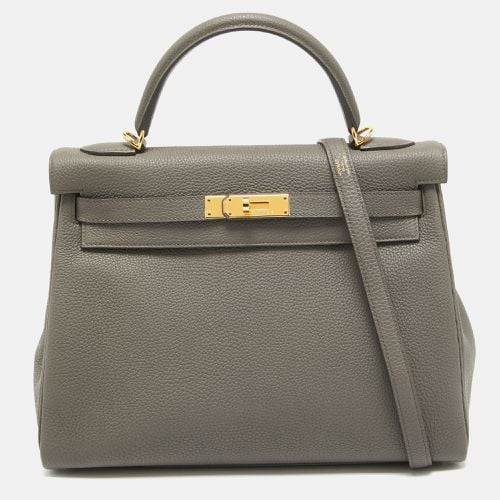 Hermes Etain Togo Leather Gold Finish Kelly Retourne 32 Bag - Hermes - Modalova