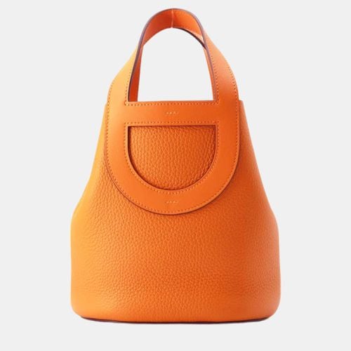 Hermes in-the-loop Tote Bag Orange Taurillon Clemence Swift Leather Size 18 - Hermes - Modalova