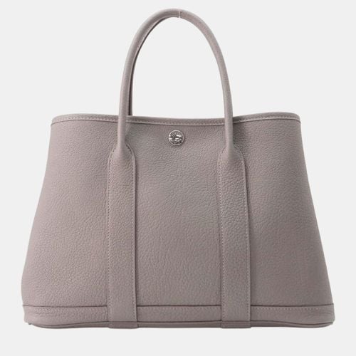 Hermes Gris Meyer Negonda Leather Garden Party Size TPM - Hermes - Modalova