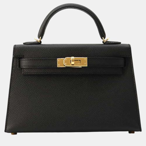 Hermes Mini Kelly Do Black Epsom Bag - Hermes - Modalova