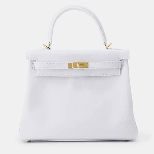 Hermes Kelly Retourne New White Swift Leather Size 25 bag - Hermes - Modalova