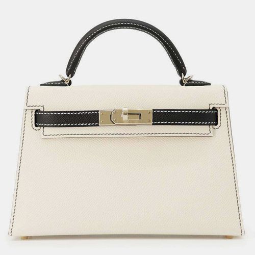 Hermes Black/Craie Epsom Mini Kelly Do - Hermes - Modalova