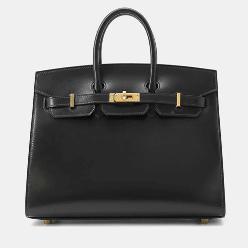 Hermes Black Box Calf Leather Birkin Sellier bag Size 25 - Hermes - Modalova