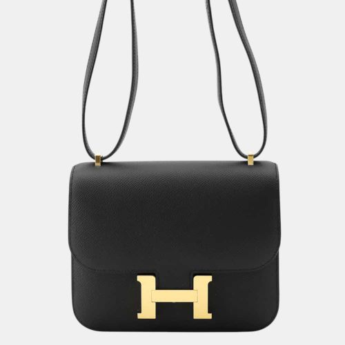 Hermes Black Epsom Leather Constance Mini Shoulder Bag - Hermes - Modalova