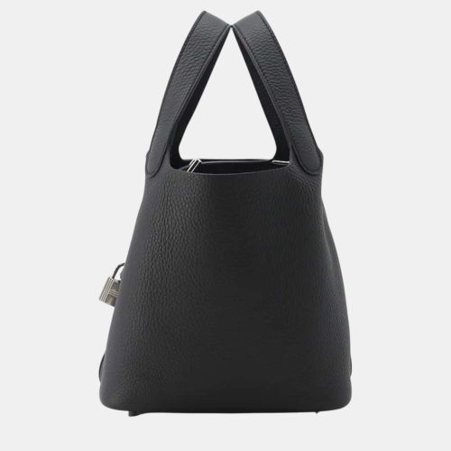 Hermes Black Taurillon Clemence Leather Picotin Lock PM Tote Bag - Hermes - Modalova