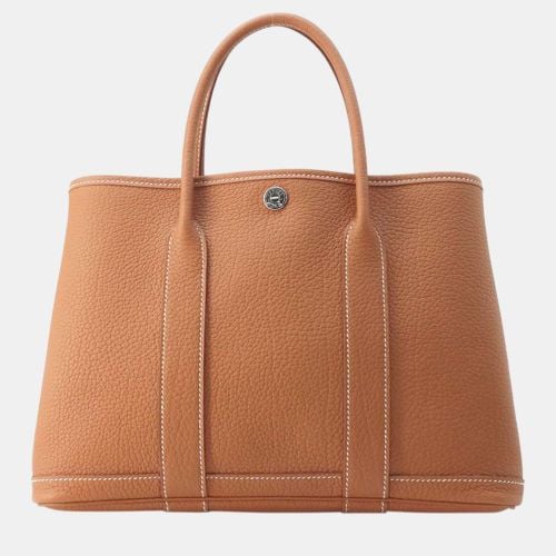 Hermes Gold Negonda Leather Garden Party TPM Tote Bag - Hermes - Modalova