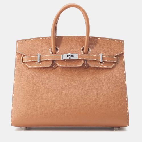 Hermes Gold Epsom Birkin Sellier 25 Handbag - Hermes - Modalova