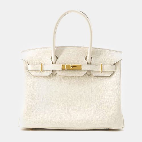 Hermes Ivory Togo Leather Birkin 25 Bag - Hermes - Modalova