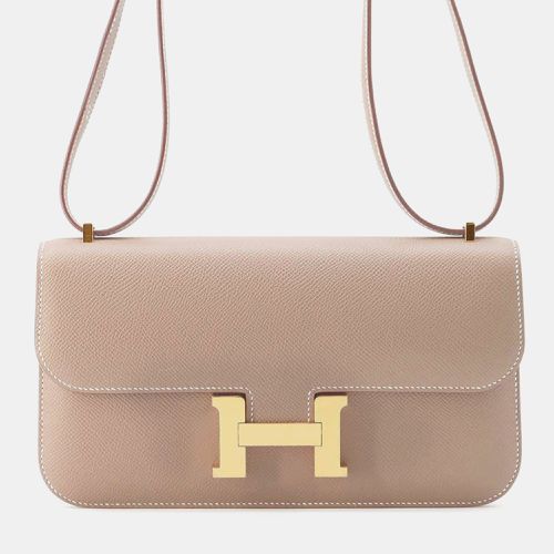 Hermes Etoupe Epsom Leather Constance Elan Shoulder Bag - Hermes - Modalova